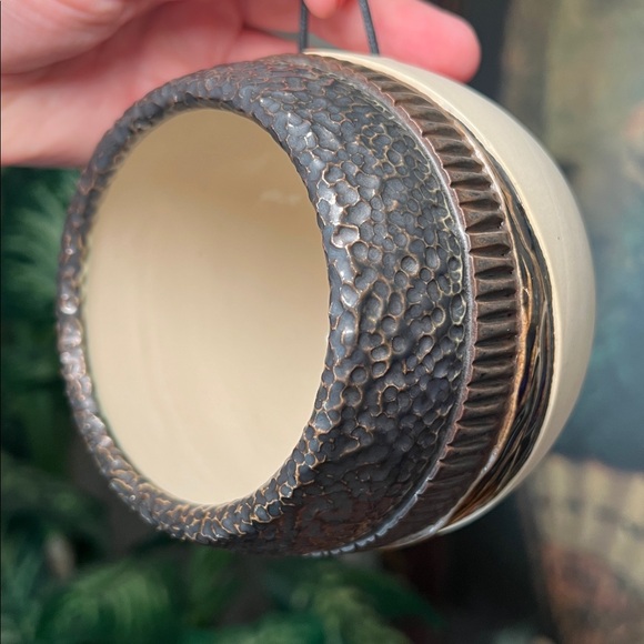 Artisan Tryst Studios Handmade Signed Boho Hanging Pottery Wall Planter Pot Vase - Picture 1 of 9